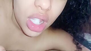 Eating Cum Licking And Sucking All The Creampie Until The Dick Is Clean For The Next Cumshot