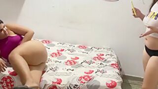 Stepmom Fucked And Came To Stepdaughters Room To Rip Her Panties