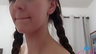 Serena Hill And Foot Pov In Amateur In Pigtails Smoking Cig Sucks Cock And Milks It With Her Bare Feet Pov