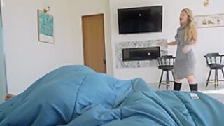 Slut Step Daughter Fucked Under Covers Busted By Step mom!