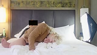 Busty Blonde Obeys Older Man