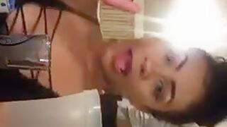 Hot Girls Drinking And Teasing On Periscope