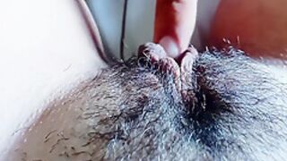 Pov: My Husband Explores My Hairy Pussy Licking And Kissing Until He Brings Me To A Delicious Real Orgasm