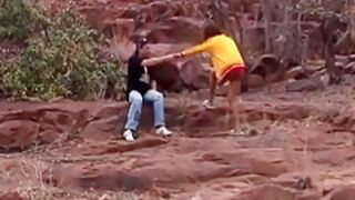 Black African - African Girl Taken Outdoors To Fuck Rancher