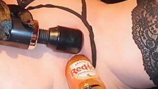 Lady Shock - Red Hot Chili Sauce In Pussy
