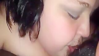 Fat White Slut Sucking Long Bl