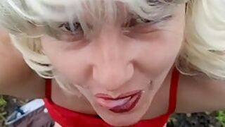 Try Not To Cum Looking In Her Eyes Best Outdoor Ball Sucking Pov Blowjob Hd- 1080 Porn