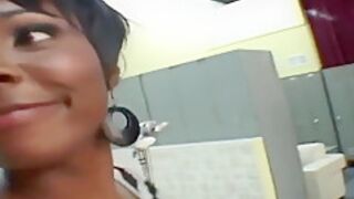 Hot Babe Busty Tits Ebony Slamming