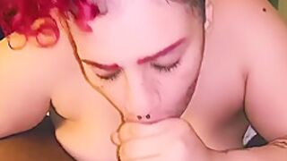 Sexy Latina Sucks My Dick So Sloppy (cumshot)