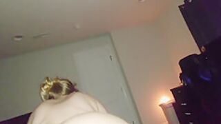 Big Ass White Girl Riding Black Dick - Reverse Cowgirl Pov