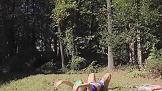 Kenzie Reeves - teen 18+ Playing With Toys Outdoors!