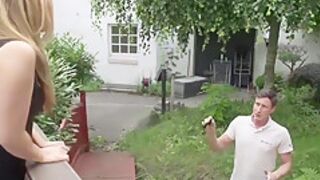 18yr Old Skinny German Teenie Cutie Get Shagged Outdoor By Stranger