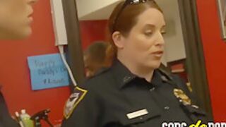 Hottie Cops Arrive At A Barbershop