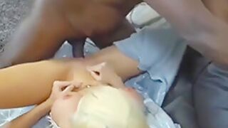 Big Breasted Blonde Mature Getting Pumped - Interracial With Cumshot