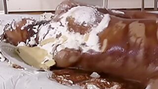 Latina Gets Punished With Pies! (hd)