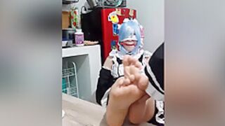 Rem Cosplay Tickling