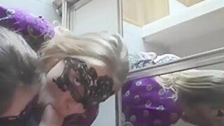 Poly-amory - Double Swallow Blowjob In The Mirror Poly