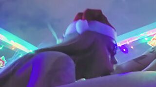 Our Sexy Christmas Cumshot As A Gift: Blowjob Drooling Cumshot