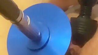 Making Myself Cum With My Thrusting Machine