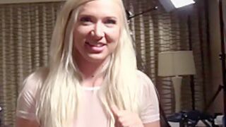 Busty Amateur Blonde Babe Ambushed Interracially