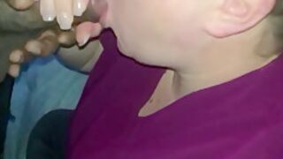 Wife Wants Bbc Before Work! Slow-mo And Swallow