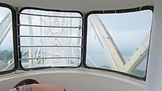 Risky Public Sex On Ferris Wheel During Pandemic (almost Got Caught!)