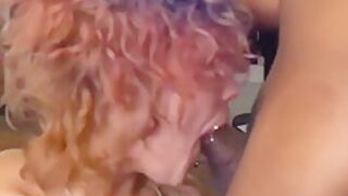 Slapping Saggy Tits On Deepthroat Whore Sucking Dick For Stimulus Check