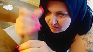 Hijab Wife Nuggie Giving Step daddy A Bj Apology