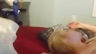 Hubby Cuckold Films His Blonde Wife Gets Creampie From Black Neighbor