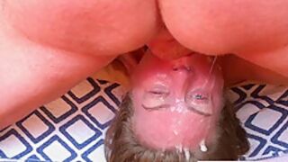 Stepdaddy Comes Home To Give A Facial And Throatpie To Stepdaughter