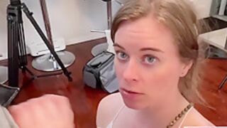 New Bride Is Surprised With Bound Deepthroat Blowjob