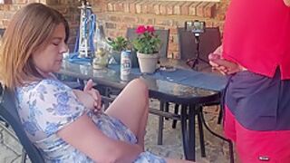 Mutual Masturbation With My Stepsis Outdoors