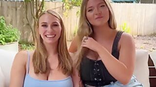 Lusty Blonde Gals Shares One Dick