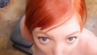 Redhead Big-breasted Stepma Pussybanged In Point-of