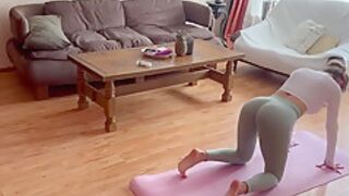 I Helped My Fitness Stepmother With Stretching!