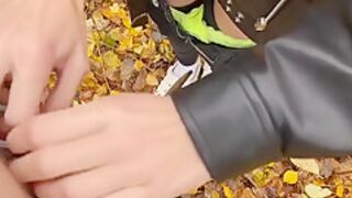 Mrsmithmssmith - Outdoor Sex With Girl In Leather Jacket