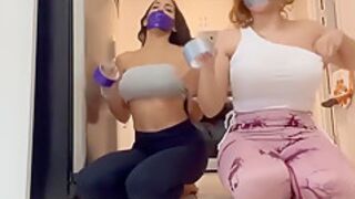 Eden And Violet Self Tape-gagged And Gagtalking