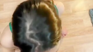 Snowflexgirl - Close Up Blowjob And Cum Of Titts