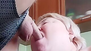 Stepson-in-law Cums Profusely After Fucking Me In The Mouth