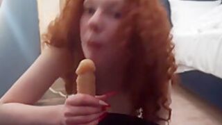 18 Year Old Redhead Teen 18+ Squirts During Cock Rodeo