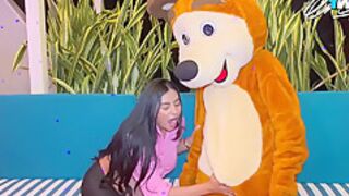 Morbid Fucks With Pregnant Latina With Big Ass At Swinger Party In The City With Teddy Bear