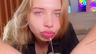 Hot Russian Babe Devours My Hard Cock