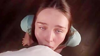 Aqua Ri - Slobbery Blowjob From A Cute Girl In A Short Dress