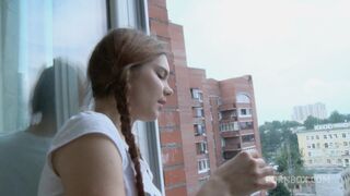 redheaded russian teen svetlana is stuffed with hard cock