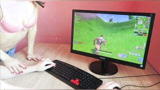 stepsister offers anal instead of fortnite game