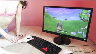 stepsister offers anal instead of fortnite game