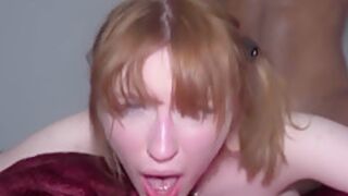 Lilly Mays - He Set Her Pussy On Fire - Big Titty Teen 18+ Redhead Screams For More