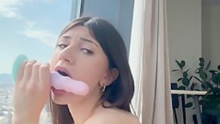 Young Cheerleader Teen 18+ Has Some Fun With Her Newest Toy X Sweetjona