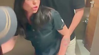 Risky Public Sex In The Toilet Fucked A Mcdonalds Worker Because Of Spilled Soda! - Eva Soda