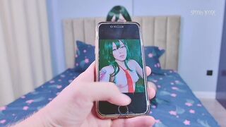 stepbrother wants to post asui tsuyu s nudes online, but she seduces him and lets him fuck her ass